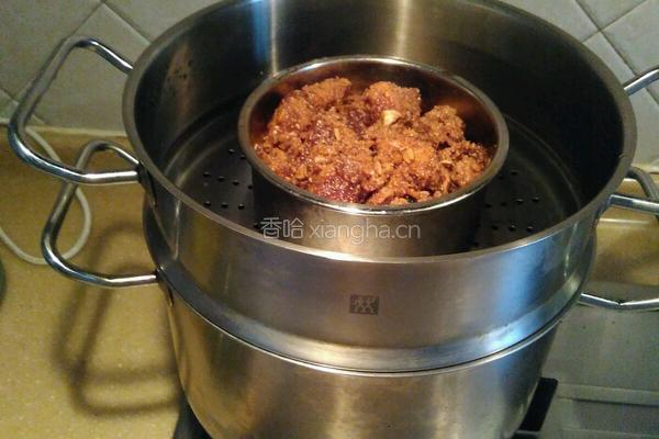 蒸麻辣茄子配粉蒸排骨的做法图解5