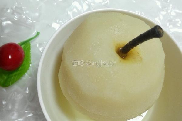 川贝蒸雪梨的做法图解3