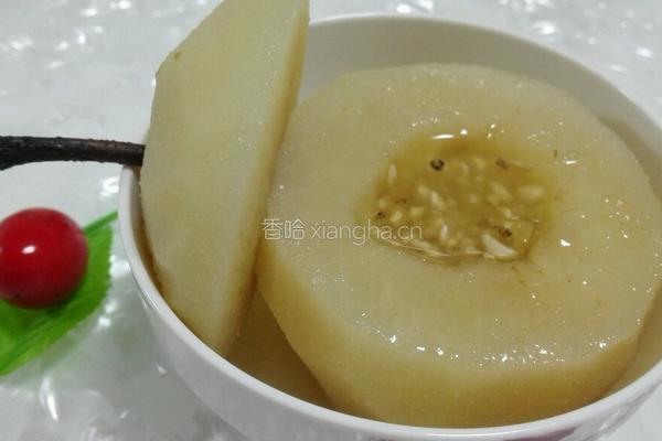 川贝蒸雪梨的做法图解4