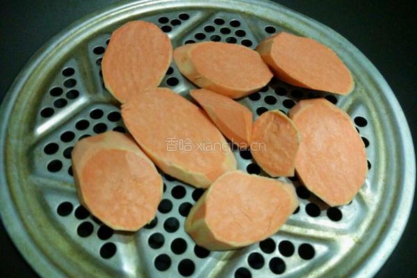 芝麻馅红薯饼的做法图解2