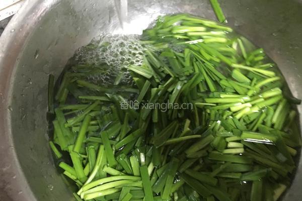 豆芽炒韭菜的做法图解1