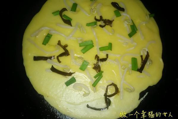 绿豆芽煎饼的做法图解6