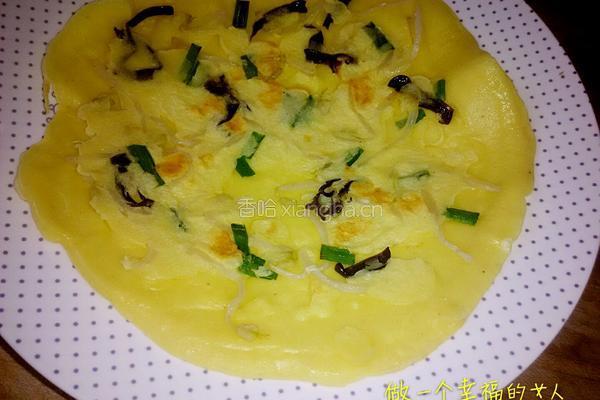 绿豆芽煎饼的做法图解7