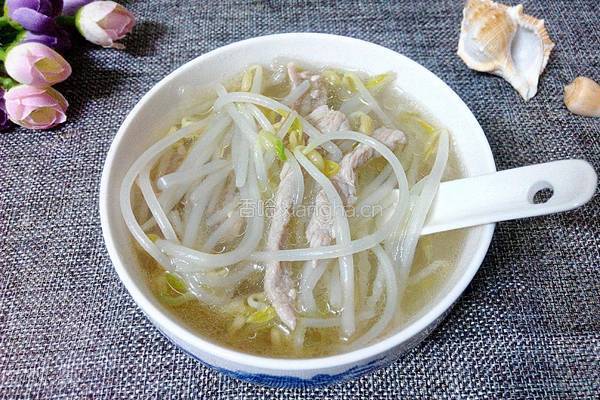 瘦肉绿豆芽汤的做法图解7