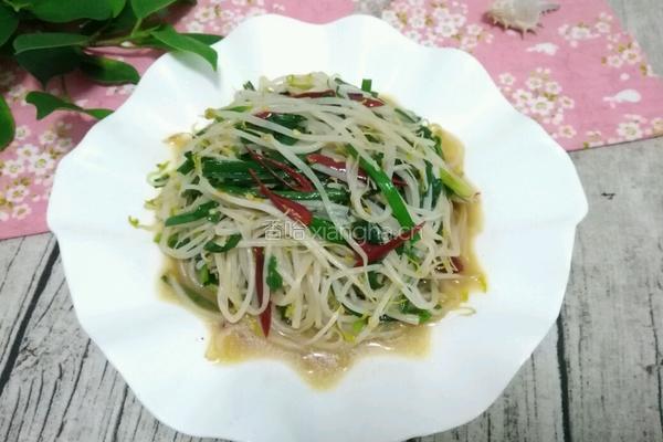 韭菜炒绿豆芽的做法图解8