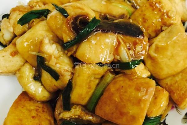 香煎豆腐焖鱼块