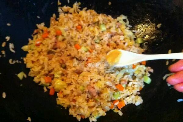 卷心菜肉末炒饭的做法图解15