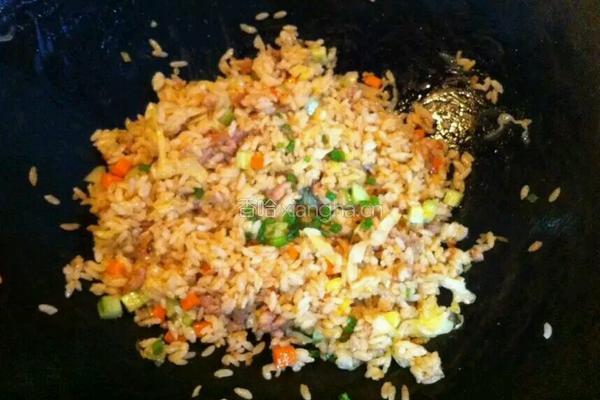 卷心菜肉末炒饭的做法图解18