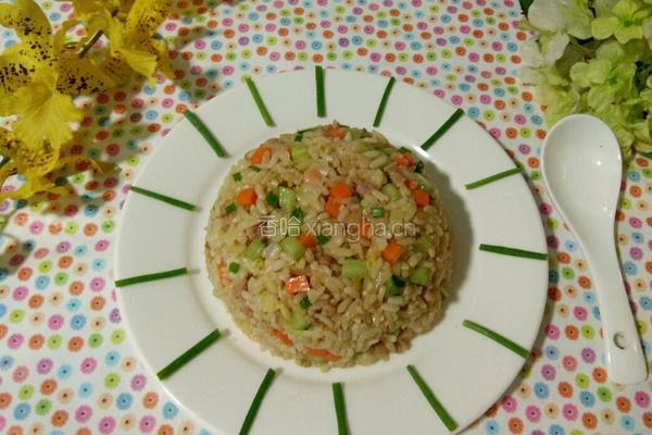 卷心菜肉末炒饭的做法图解19