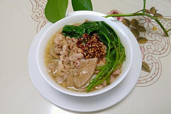 猪肝小肠瘦肉粉的做法图解8