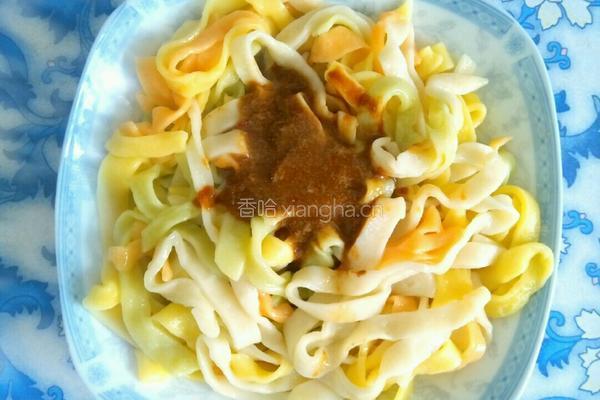 四彩手擀面的做法图解9