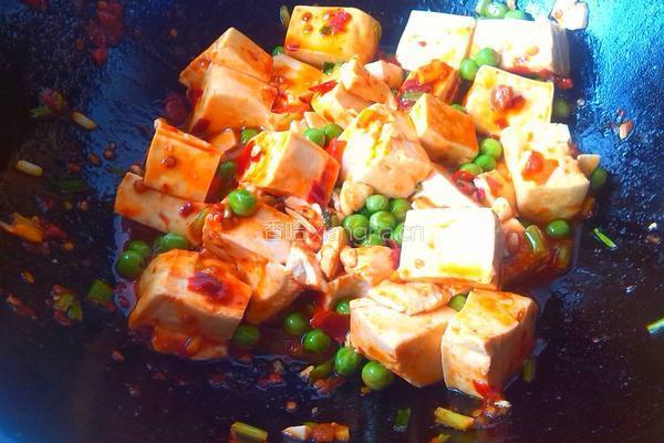 香辣青豆烧豆腐的做法图解6