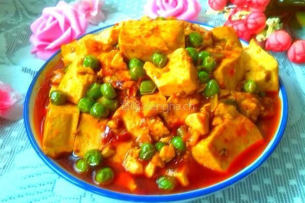 香辣青豆烧豆腐的做法图解9