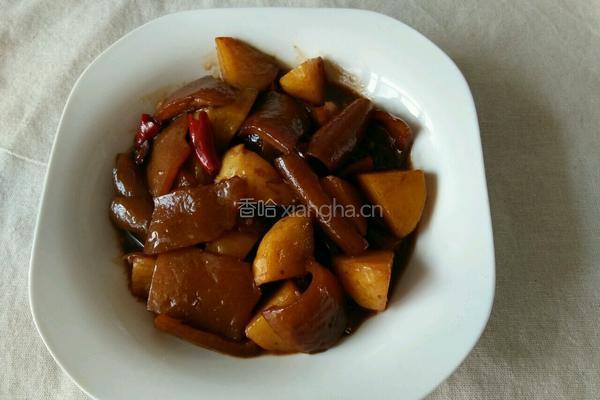 猪皮烧土豆的做法图解10