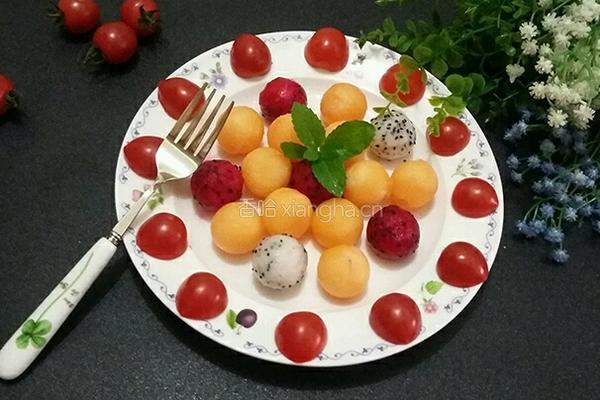 哈密瓜拼盘的做法图解11