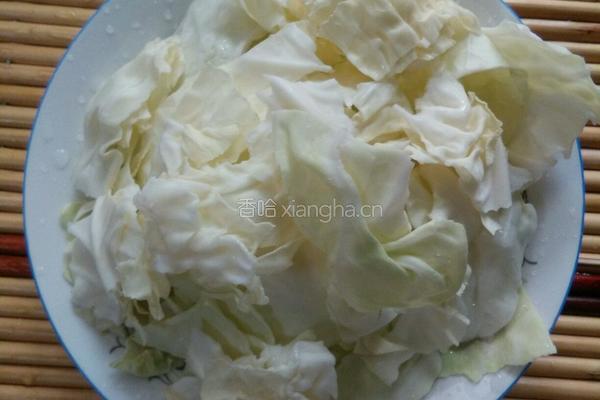 手撕卷心菜的做法图解2