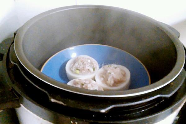 白萝卜蒸肉的做法图解10
