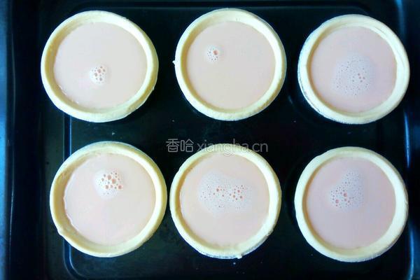 西瓜汁蛋挞的做法图解12