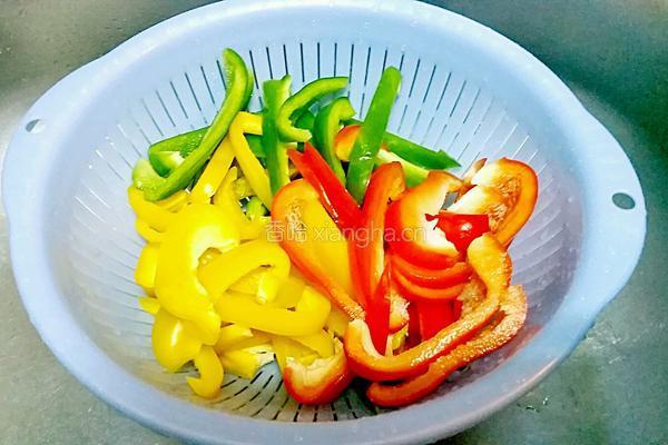 蒜蓉炒彩椒的做法图解2