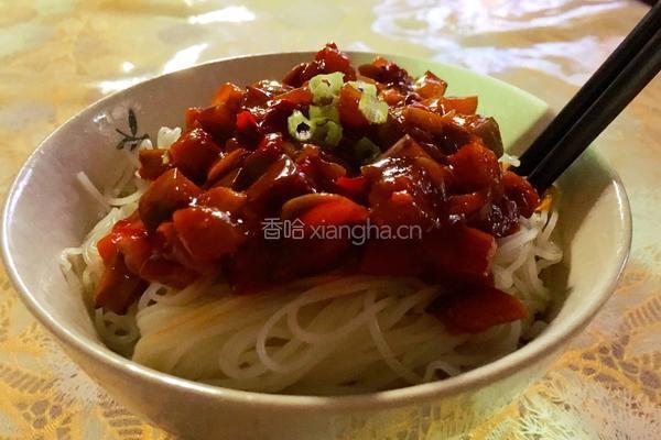 私房茄子酱拌粉的做法图解8