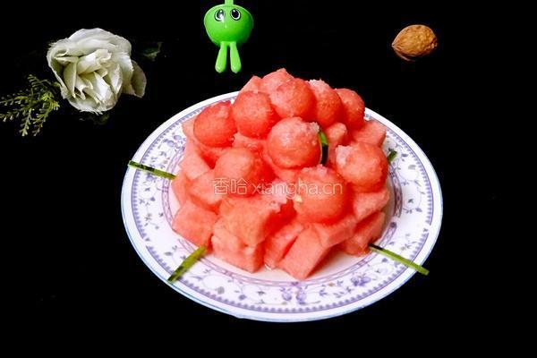  白糖拌西瓜的做法图解6