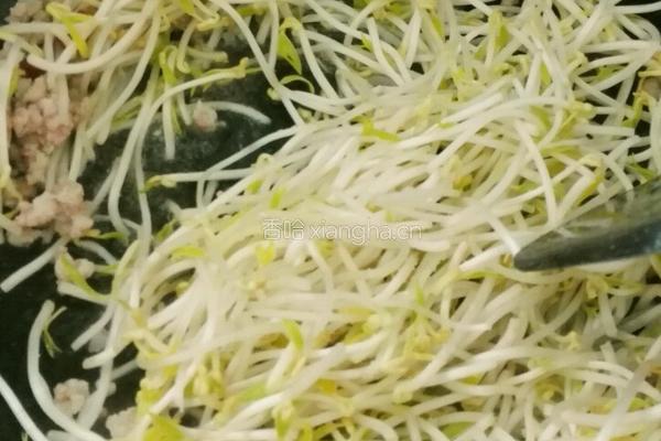 绿豆芽炒肉沫的做法图解5