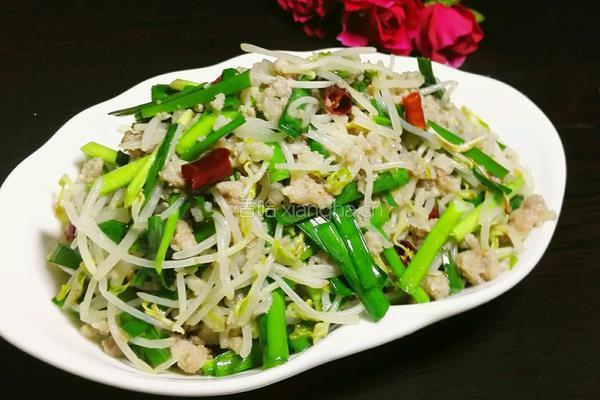 绿豆芽炒肉沫的做法图解7