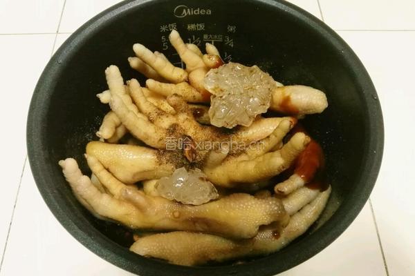 凤爪拾珍珠的做法图解5