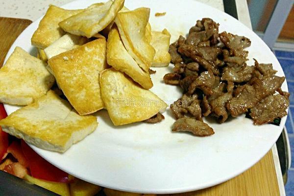 彩椒版家常豆腐的做法图解2