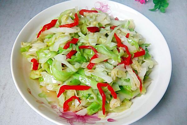 酸辣卷心菜的做法图解8
