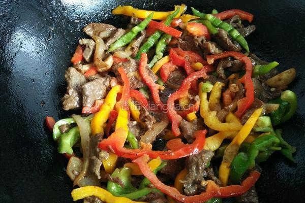 彩椒牛肉的做法图解8