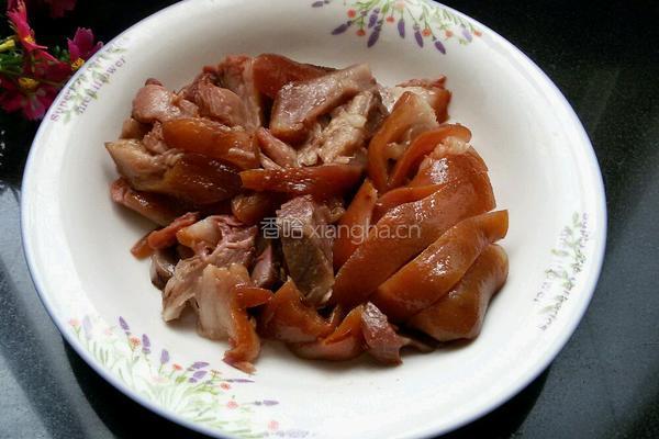 双椒炒肘子的做法图解3
