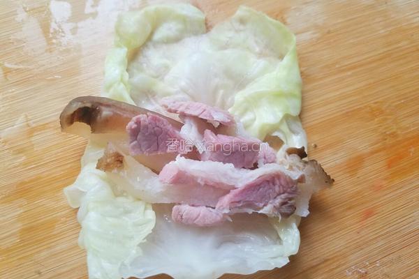 卷心菜卷腊肉的做法图解8