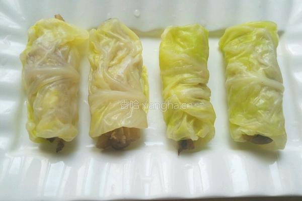 卷心菜卷腊肉的做法图解10