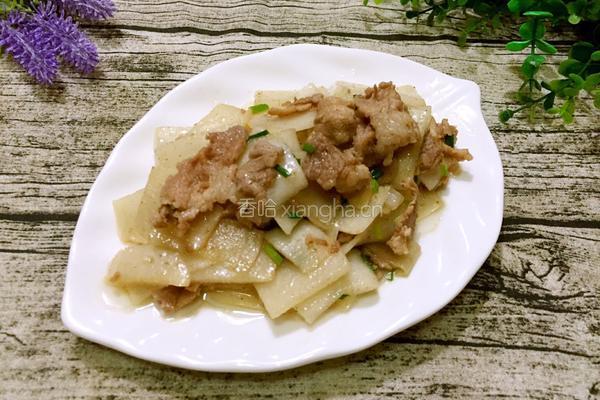 白萝卜炒肉片的做法图解8