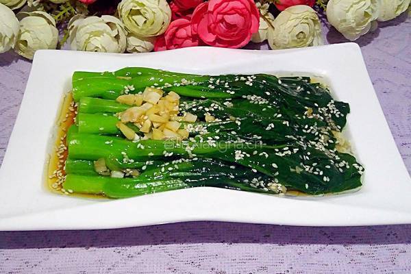 白灼菜心的做法图解6