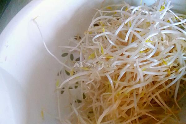 双椒炒绿豆芽的做法图解4