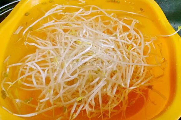 绿豆芽炒肉丝的做法图解1