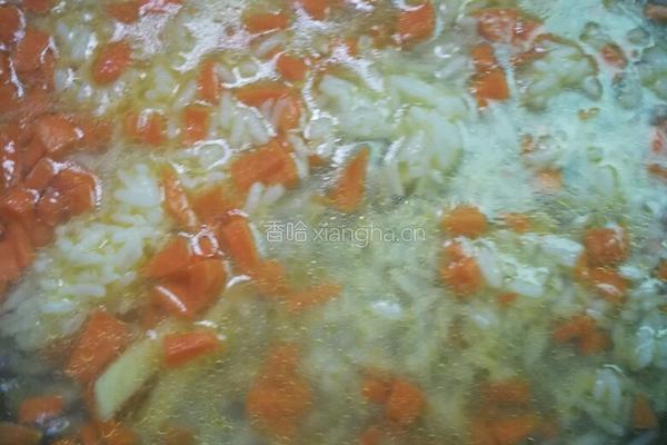 鸡蛋胡萝卜煮饭的做法图解6