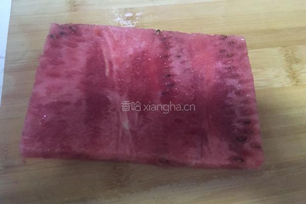 西瓜国旗拼盘的做法图解3