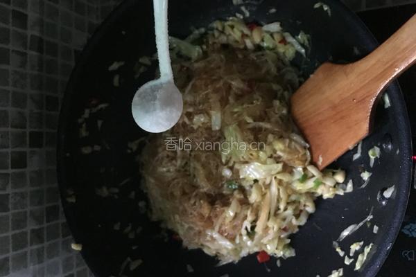 卷心菜炒粉丝的做法图解10