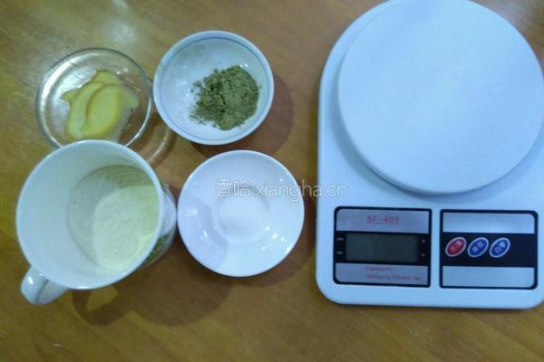 抹茶姜撞奶的做法图解2