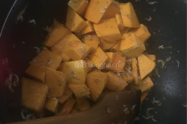 虾皮炒南瓜的做法图解6