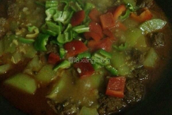猪肉丸焖冬瓜的做法图解6
