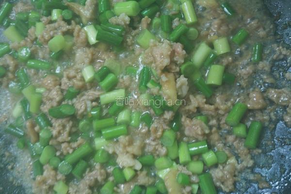 蒜苔炒肉末的做法图解7
