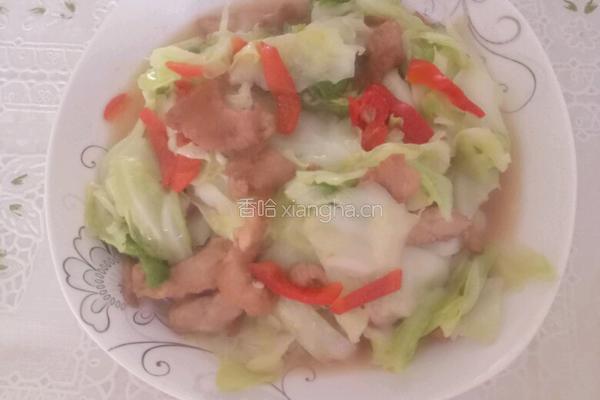 卷心菜炒肉片