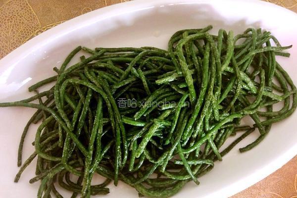 彩椒过油豇豆的做法图解5