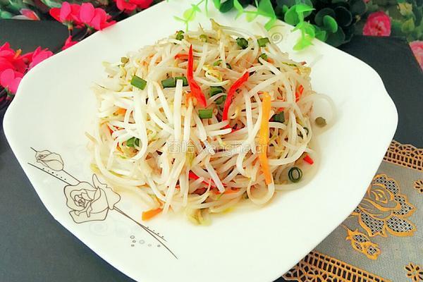 炒绿豆芽的做法图解6