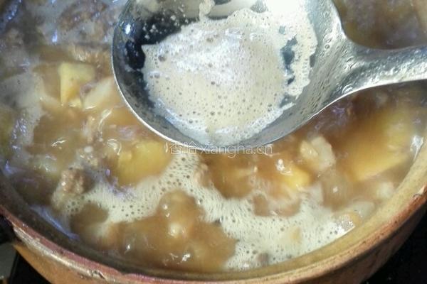 菠萝红烧肉的做法图解8