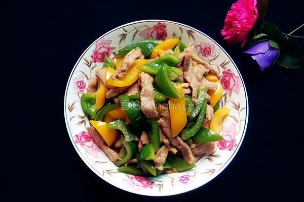彩椒炒肉的做法图解8
